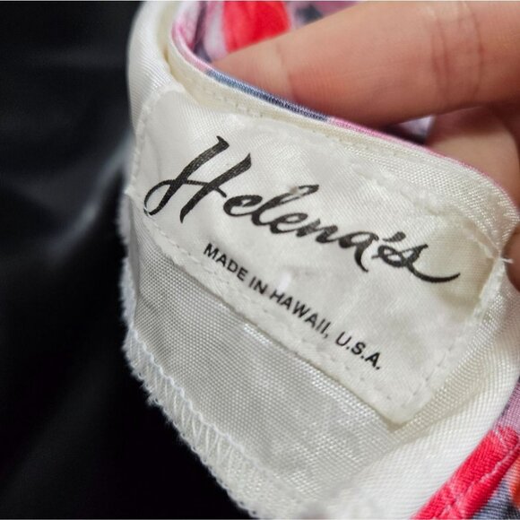 VTG 60s 70s Hawaiian Floral Kaftan Maxi Dress Mumuu Patio - Picture 13 of 14